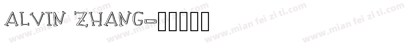 ALVIN ZHANG字体转换